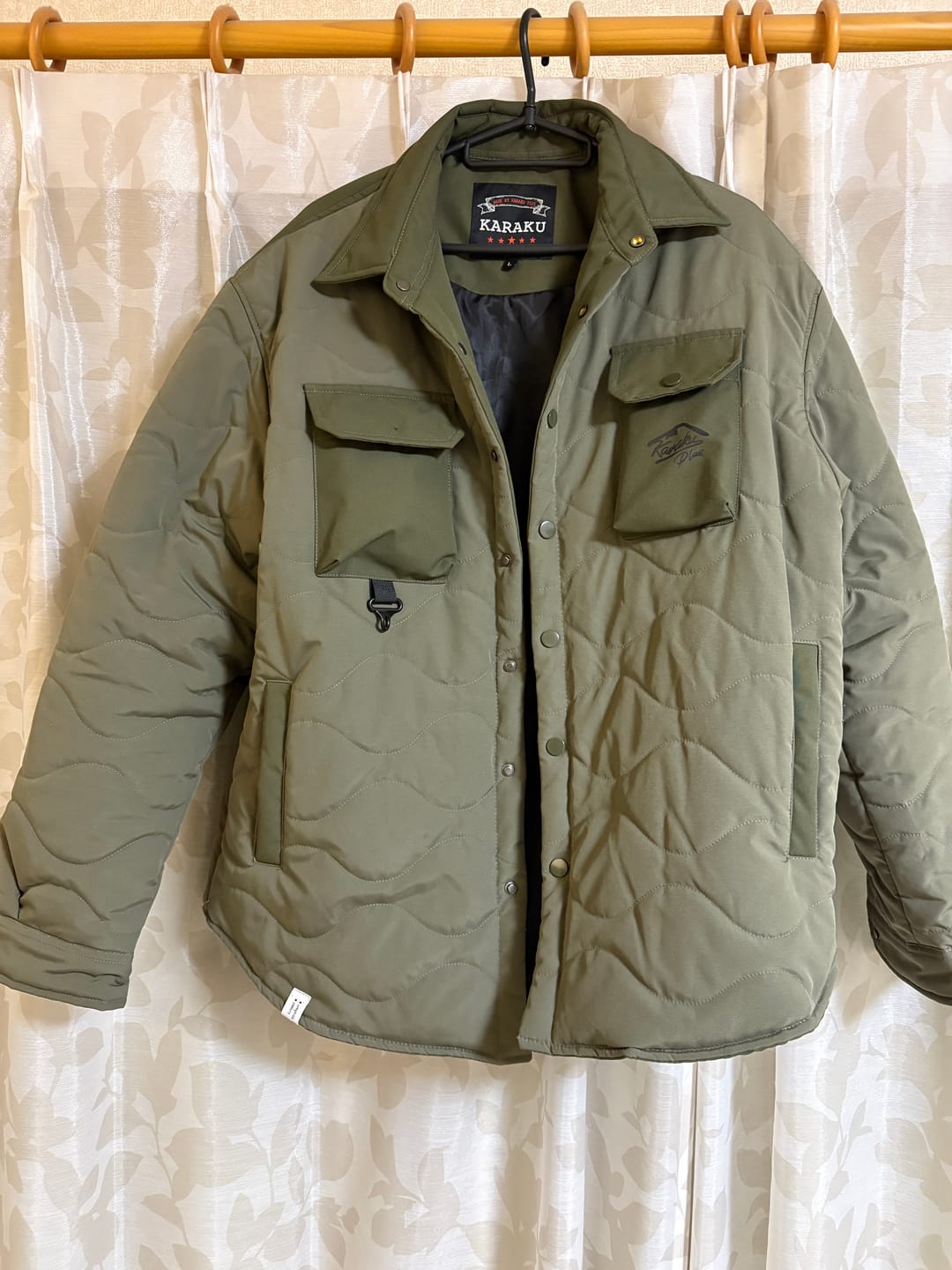 Customer photo review of 機能4ポケット　中綿入りキルティングジャケット