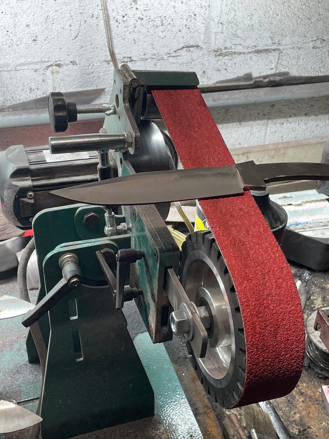Customer photo review of 2" x 42" Sanding Belts for Stock Removal, 3 PACK