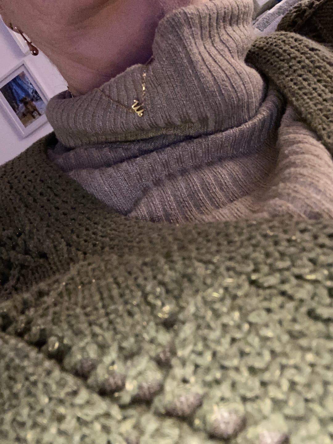 Customer photo review of Initial Chain Necklace