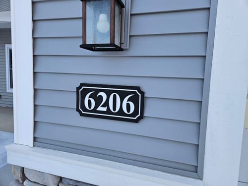 Customer photo review of ColorCore HDPE Plastic - Premium Multi-Layer Engravable Sheets