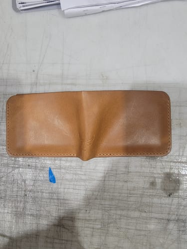 Customer photo review of Rio Grande Bifold Wallet - Full Grain Leather | Handmade in Texas