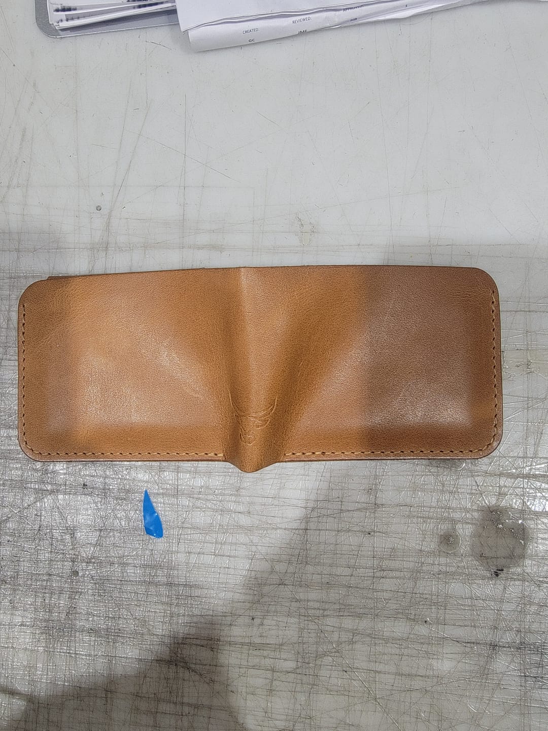 Customer photo review of Rio Grande Bifold Wallet - Full Grain Leather | Handmade in Texas