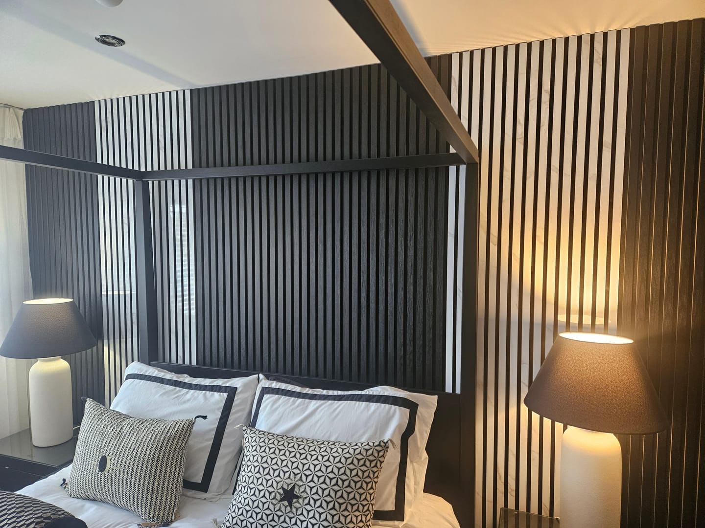 Customer photo review of Premium Acoustic Marble Wall Panel (Multiple Colours)