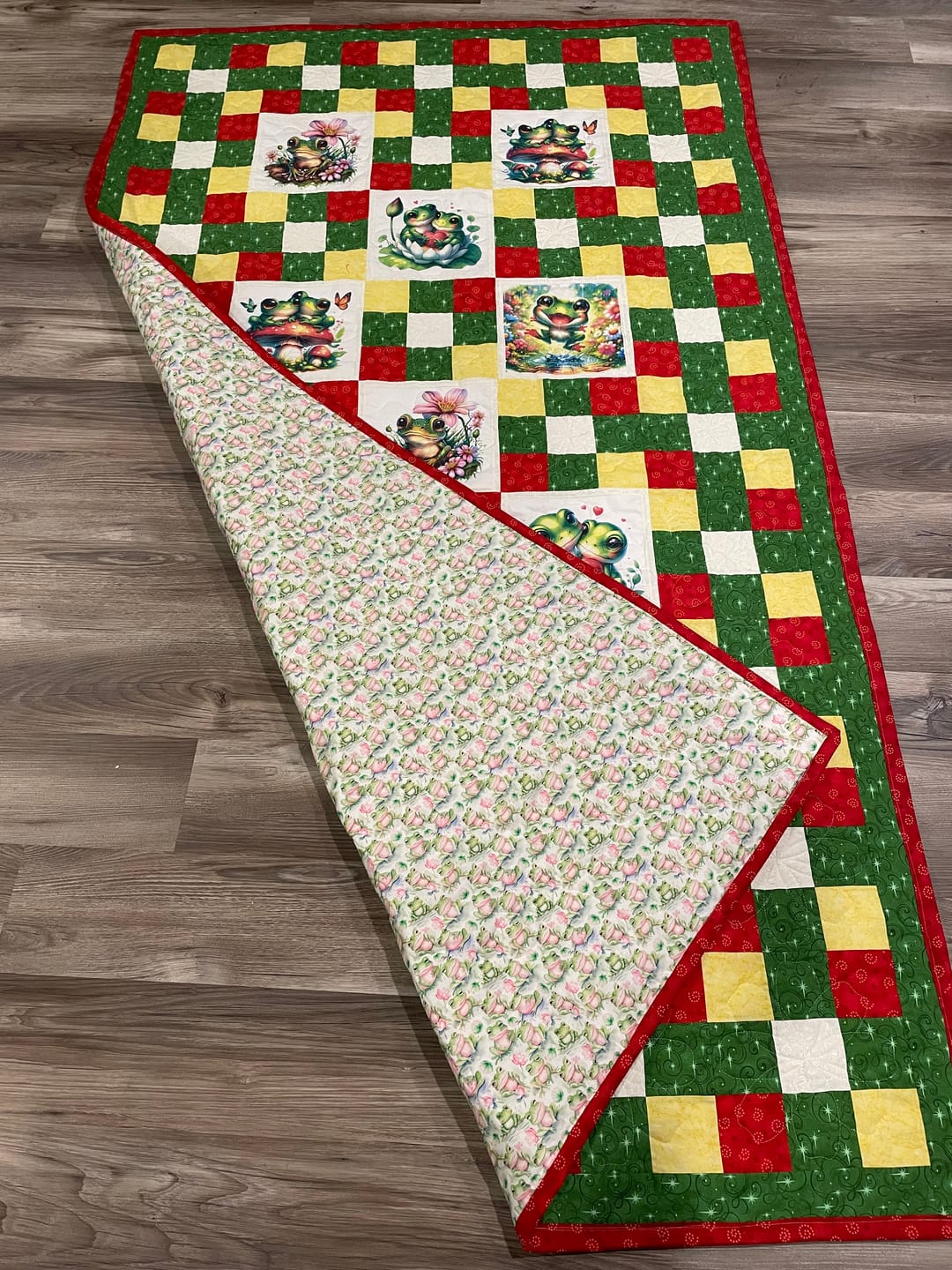 Customer photo review of Smiling Frog Fabric