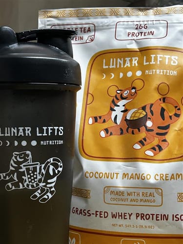 Customer photo review of Coconut Mango Cream Whey Protein