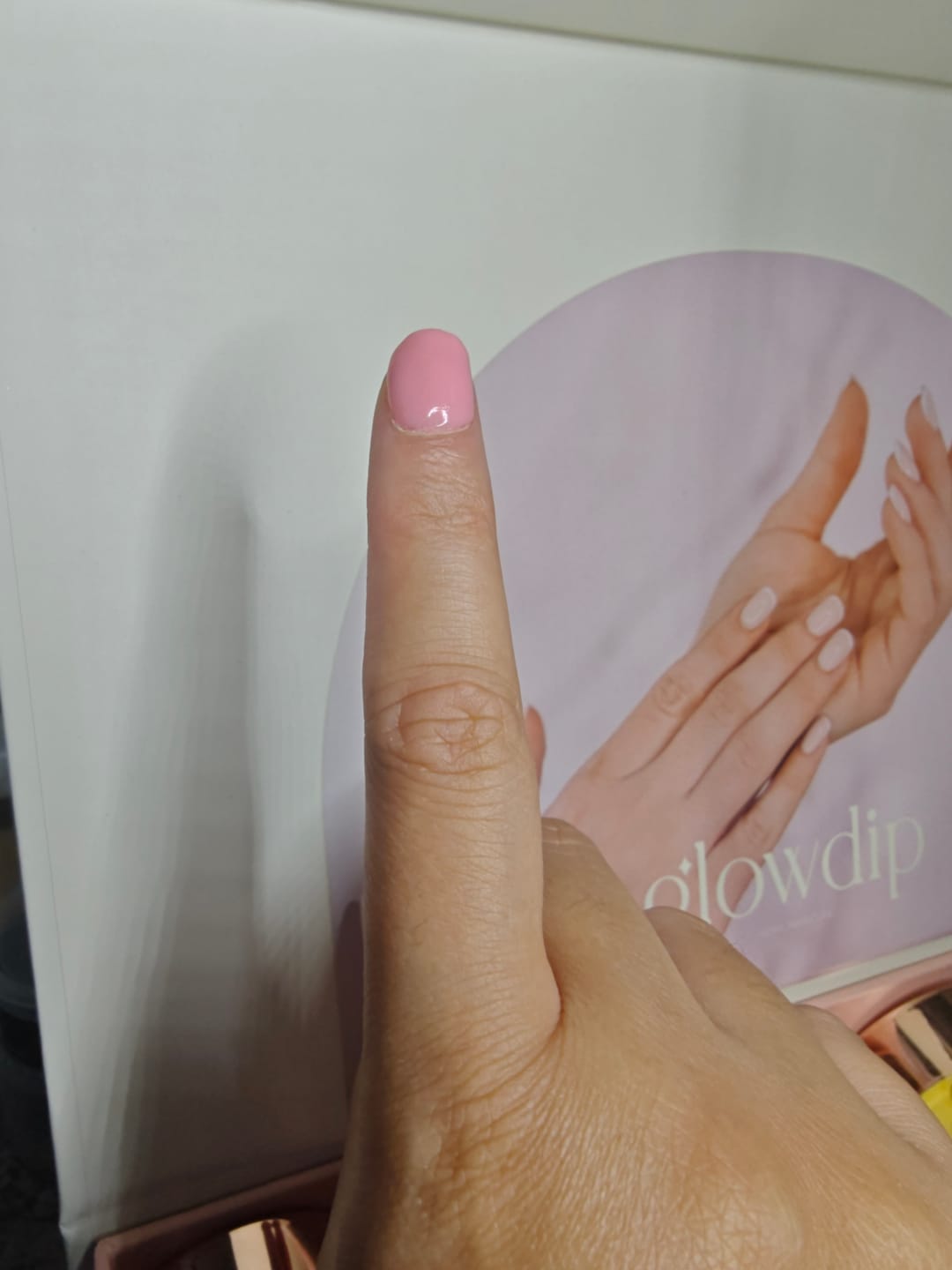 Customer photo review of Lovely Pink Dipping Powder
