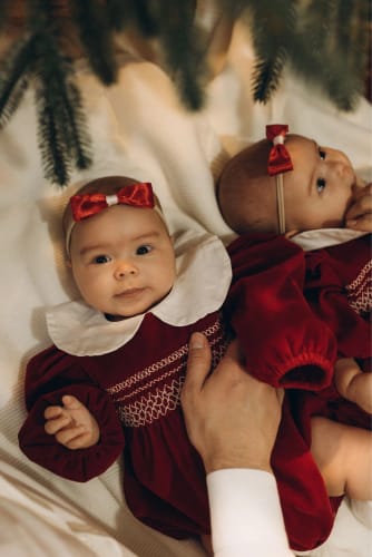 Customer photo review of Festive Vintage Style Romper