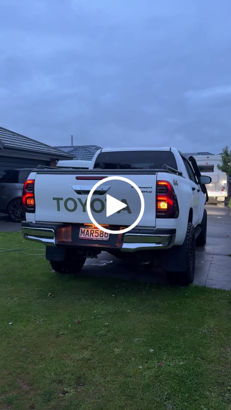 Customer video review of Aftermarket LED Tail Lights for Toyota Hilux N80 (2016-2025)