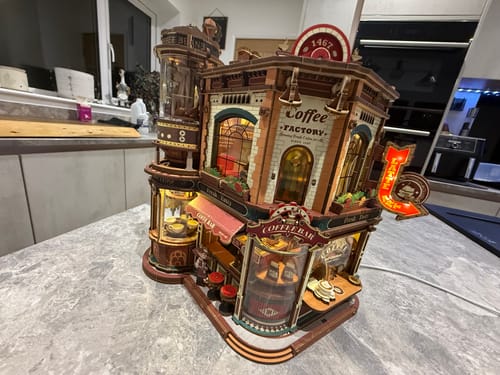 Customer photo review of Dreamy Coffee Factory 3D Wooden Puzzle