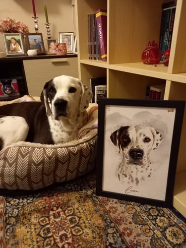 Customer photo review of Πορτραίτο Κατοικίδιου - Νερομπογιά