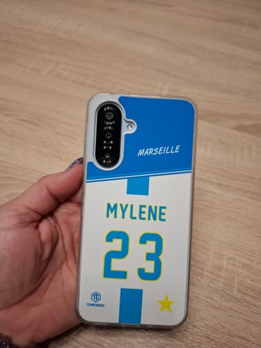 Customer photo review of Coque foot MARSEILLE OM Domicile personnalisable - TEAMCOQUES