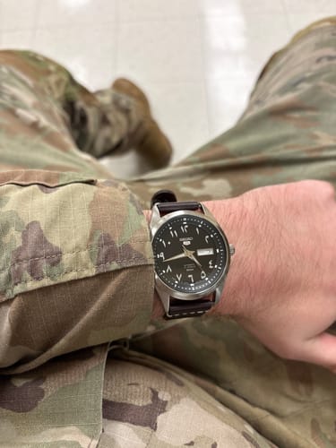 Customer photo review of Jedburgh 2.0 Leather Watch Strap