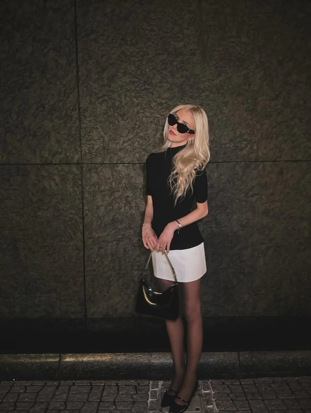 Customer photo review of Lisbeth High Neck Mini Dress