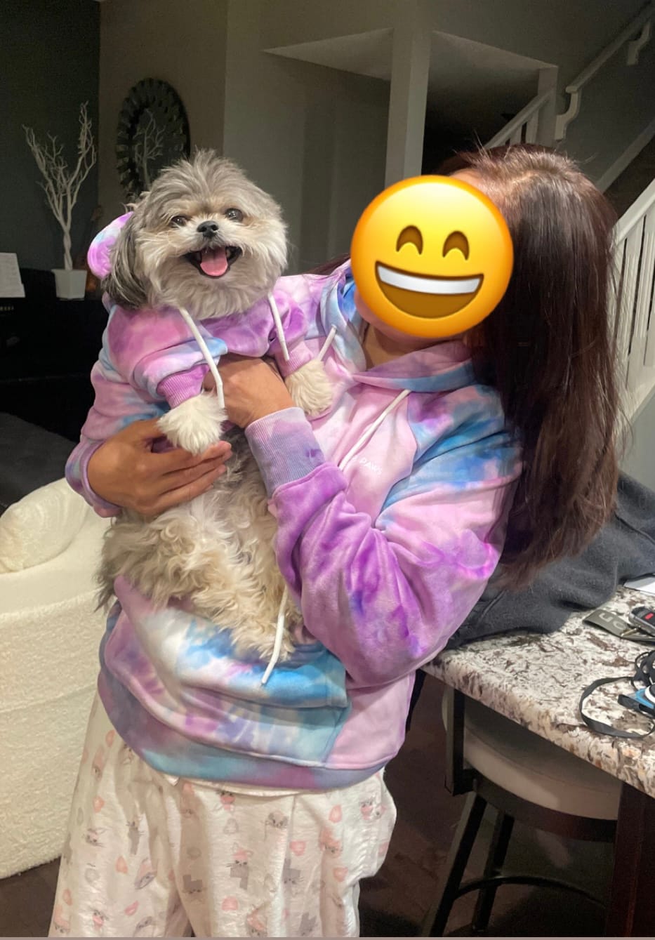 Customer photo review of Velvet Dog Hoodie - 90s Retro
