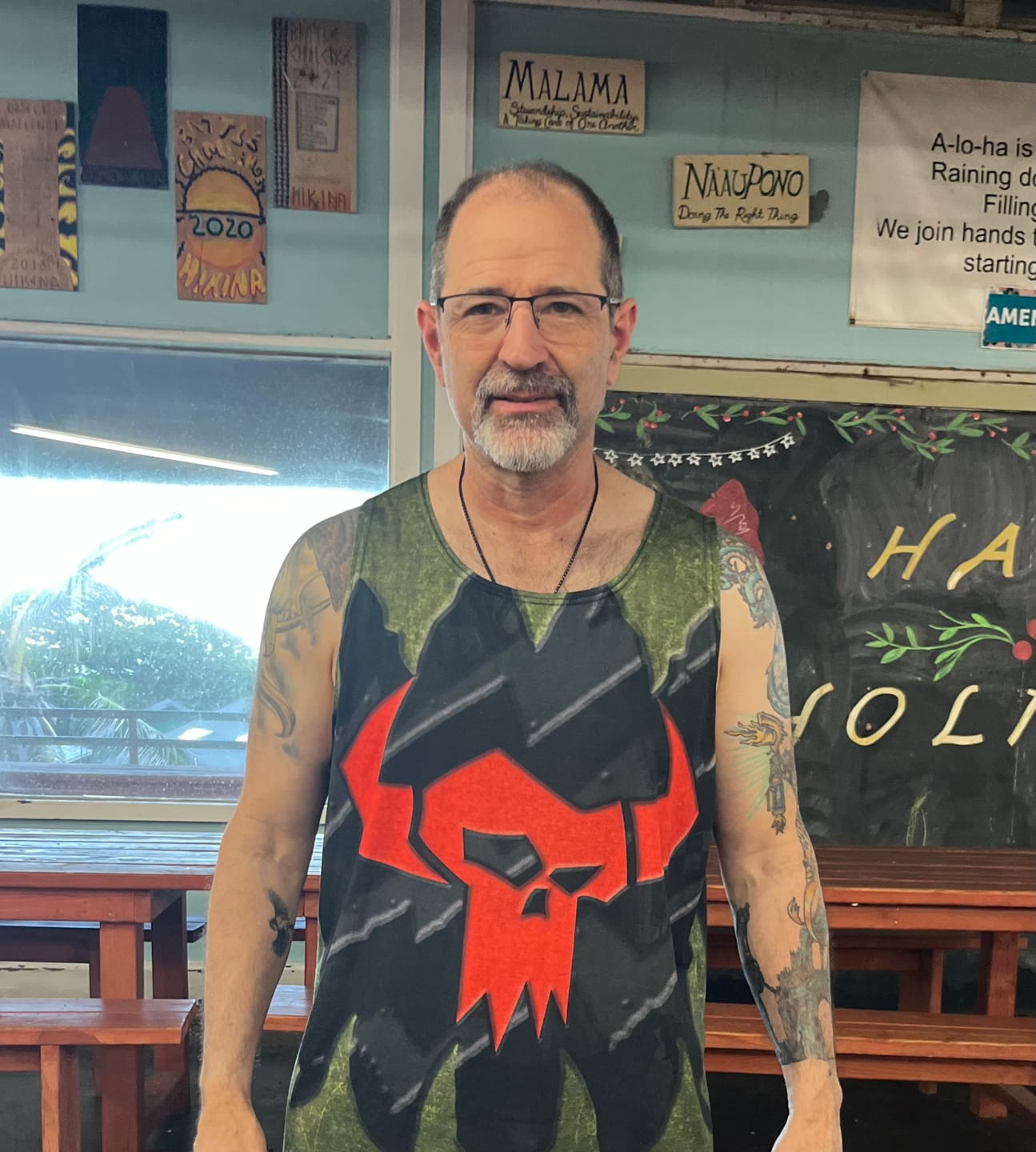 Customer photo review of Warhammer 40K Ork Battleworn Insignia All Over Printed T-shirt Tank Top Zip Hoodie Pullover Hoodie Hawaiian Shirt Beach Shorts Joggers
