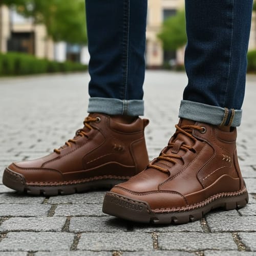 Customer photo review of Orthopädische Premium-Lederstiefel