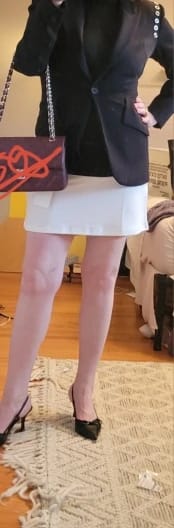Customer photo review of Lisbeth High Neck Mini Dress