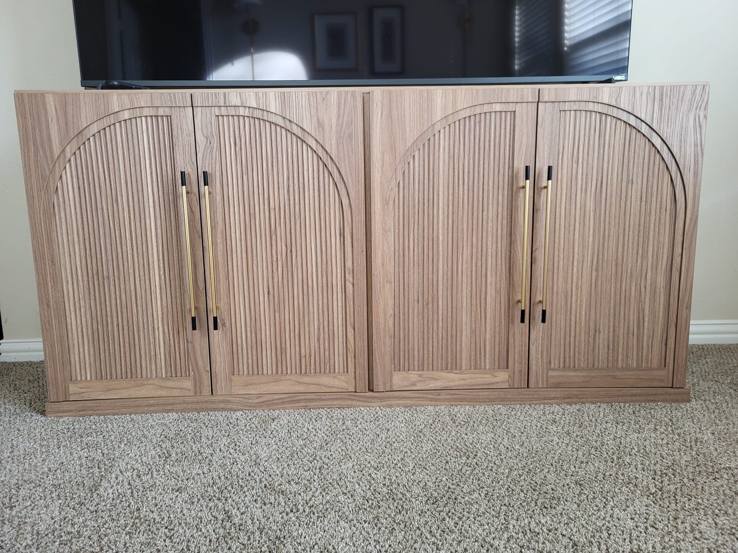 Customer photo review of Jagger 65" Double-Arc Wood Door Sideboard