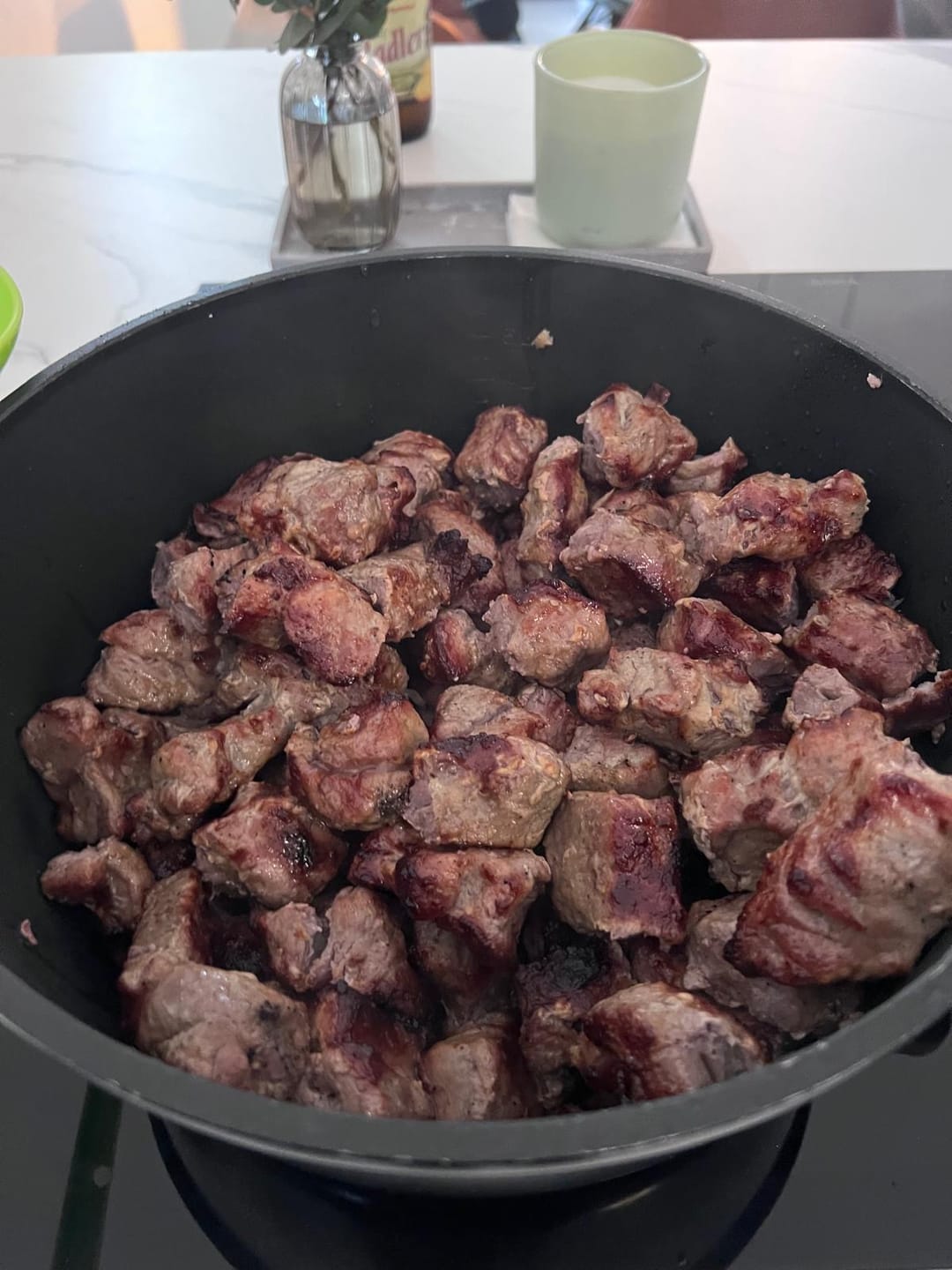 Customer photo review of Schweine-Schaschlik Klassiker – mit Zwiebeln, Pfeffer & Essig | mySchaschlik
