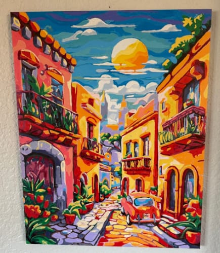 Customer photo review of Custom Landscape Paint By Numbers