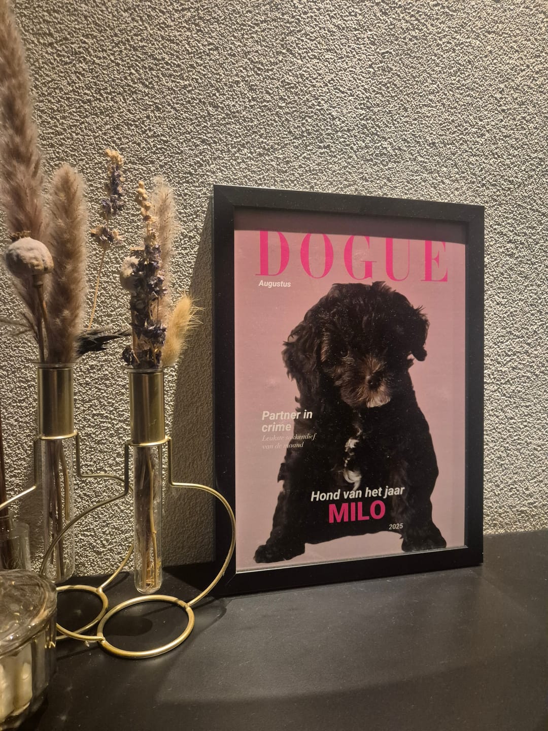 Customer photo review of Dogue - Gepersonaliseerde Poster