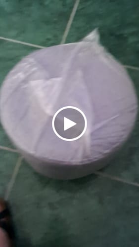 Customer video review of Puff Banco Redondo Para Living Dormitorio Deco