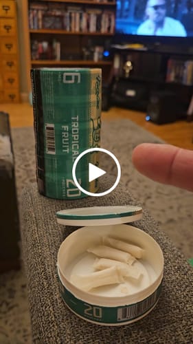 Customer video review of Tropical Fruit Nicotine Pouches