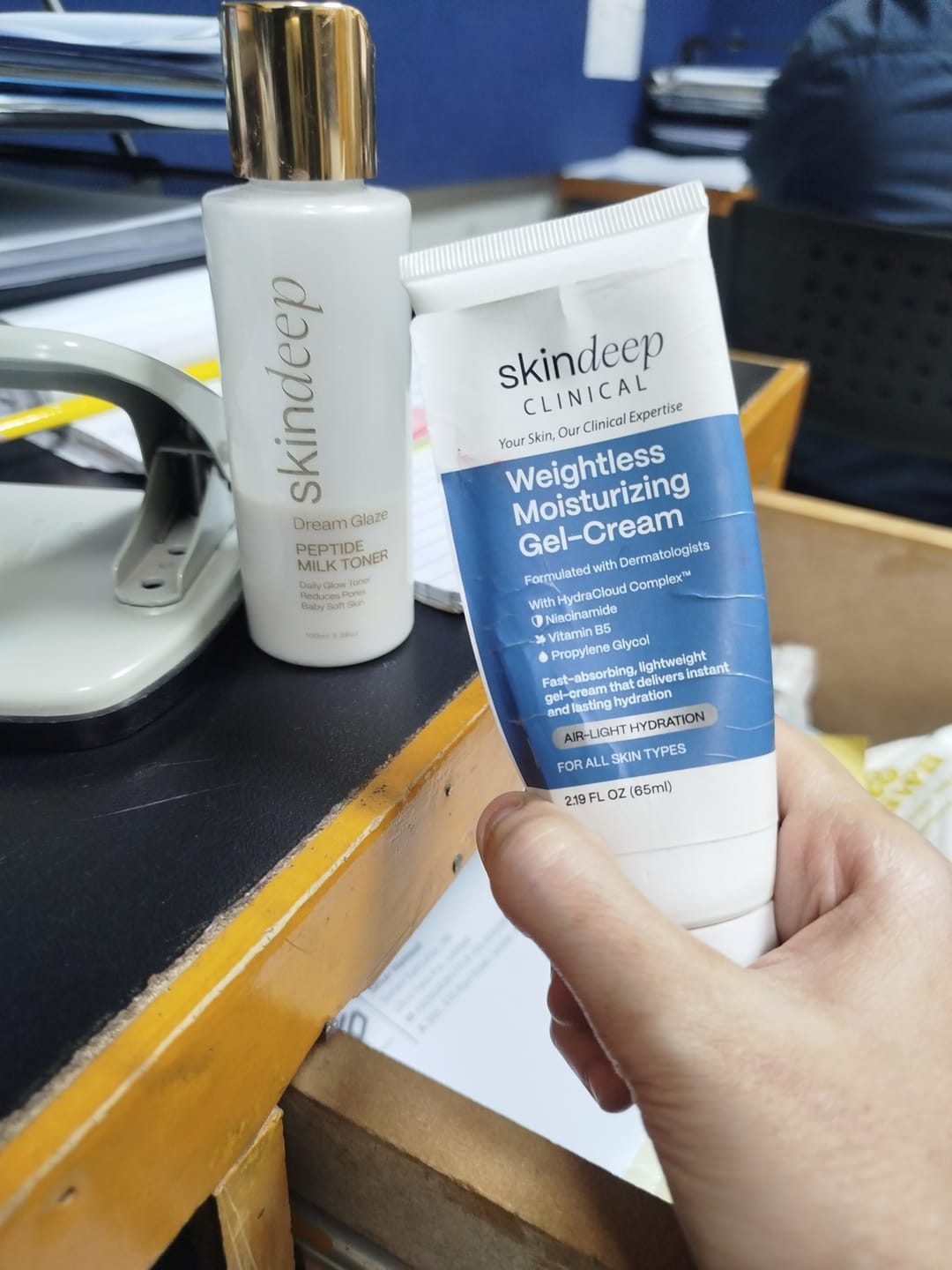 Customer photo review of Hydrating Facial Cleanser