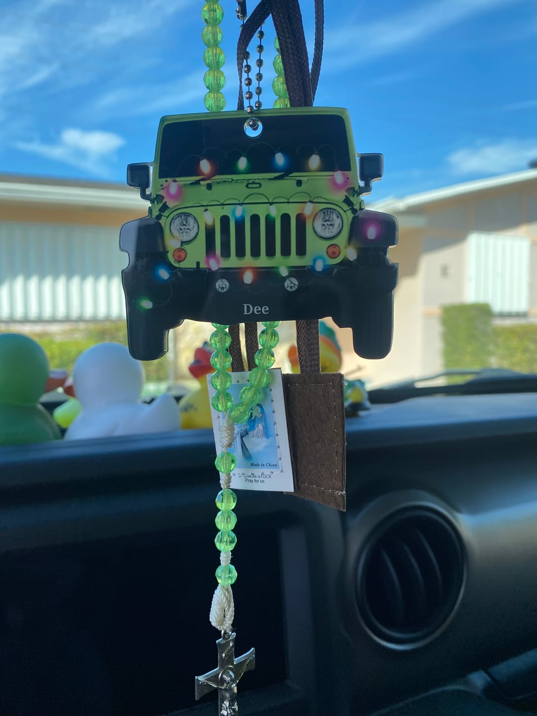Customer photo review of Personalized Car Acrylic Christmas Ornament