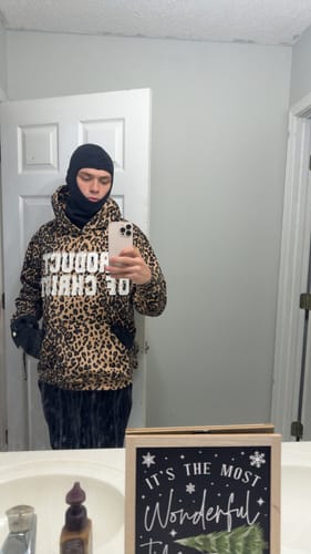 Customer photo review of Cheetah Hoodie