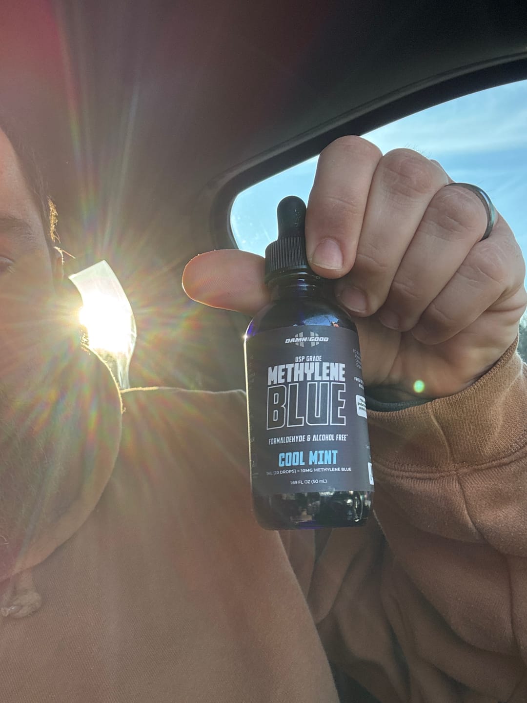 Customer photo review of Damn Good™ Methylene Blue – USP Grade Solution (Cool Mint)