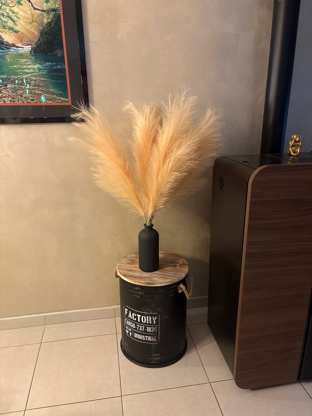 Customer photo review of Pampas 110cm (3 tiges)- Crème