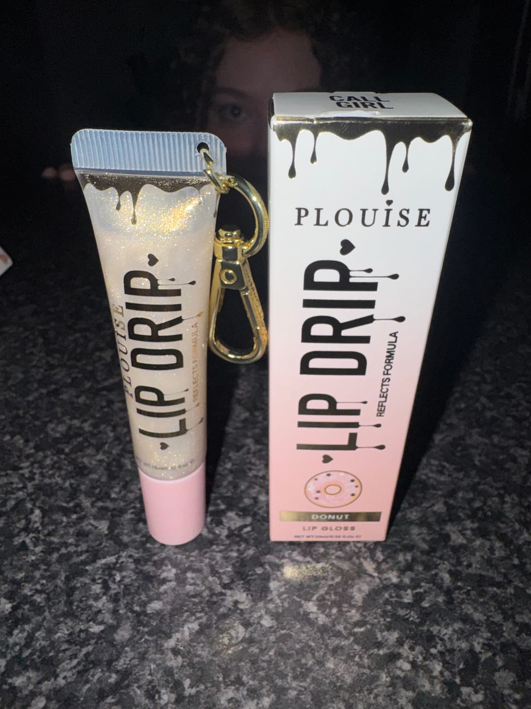 Customer photo review of P. Louise Lip Drip Keychain Lip Gloss