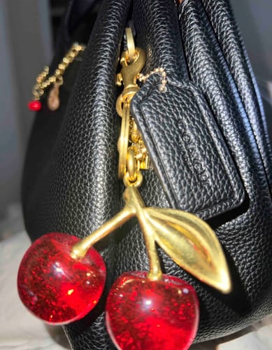 Customer photo review of Coach cherry appliqué