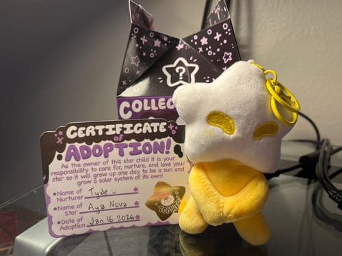 Customer photo review of Adopt a Star Baby Plush Blind Box