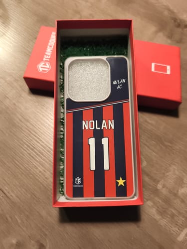 Customer photo review of Coque foot MILAN AC personnalisable - TEAMCOQUES