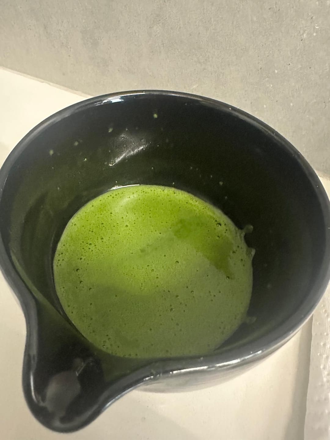 Customer photo review of BENBU Matcha - Premium Japanese Matcha Powder 3.5 oz (100g) Bag