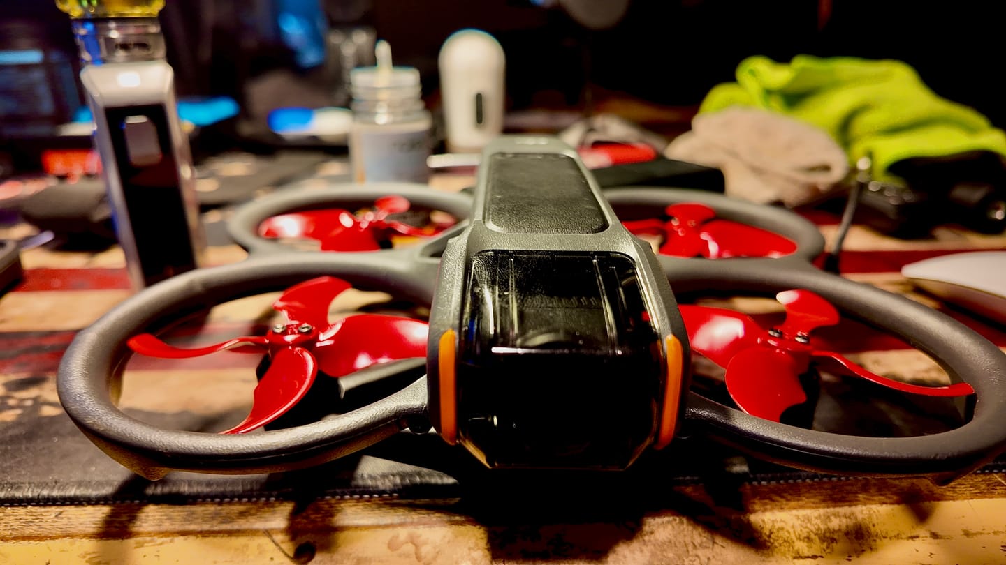 Customer photo review of DJI Avata 2 STEALTH Upgrade Propellers - x4 Red
