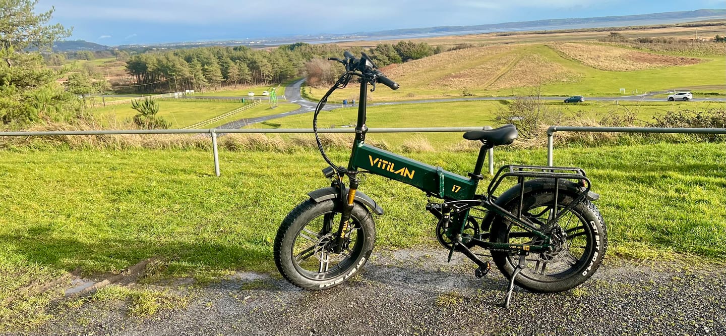 Customer photo review of I7 Pro Folding Full Suspension Electric Bike