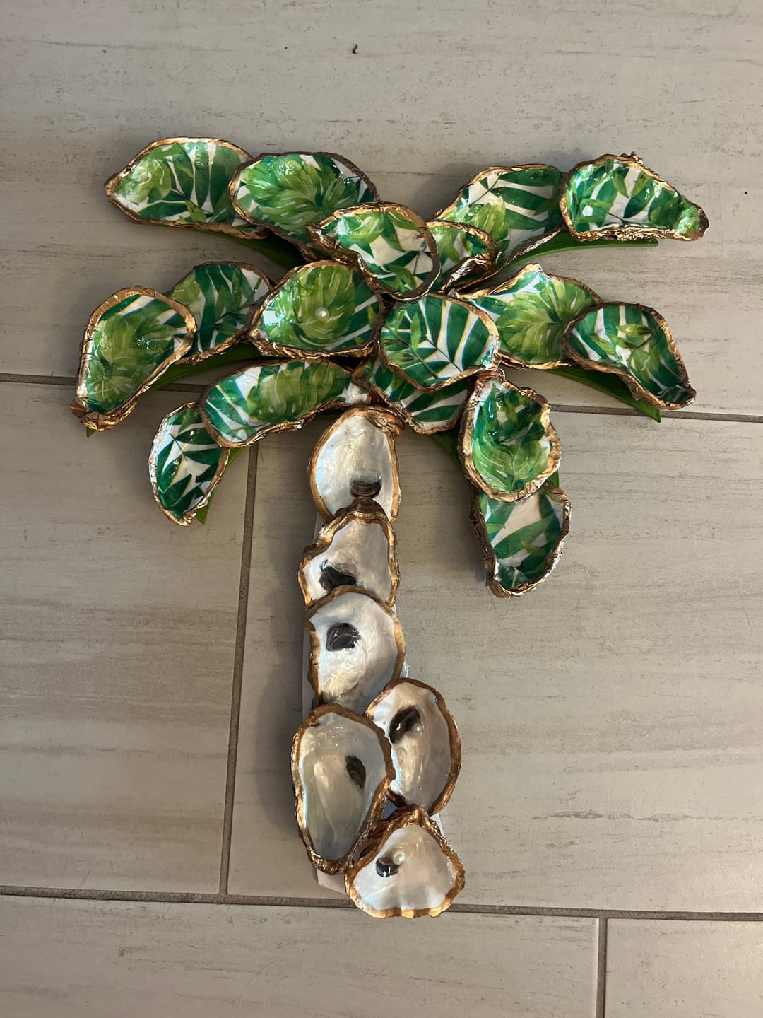 Customer photo review of Unfinished Wood Simple Palm Tree Silhouette | DIY Tropical Beach Craft Cutout | up to 46" DIY