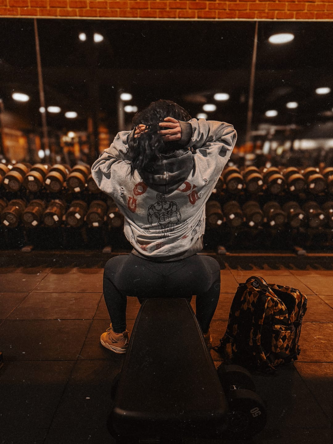 Customer photo review of 5168 - Gold's Iron Legacy Distress Hoodies