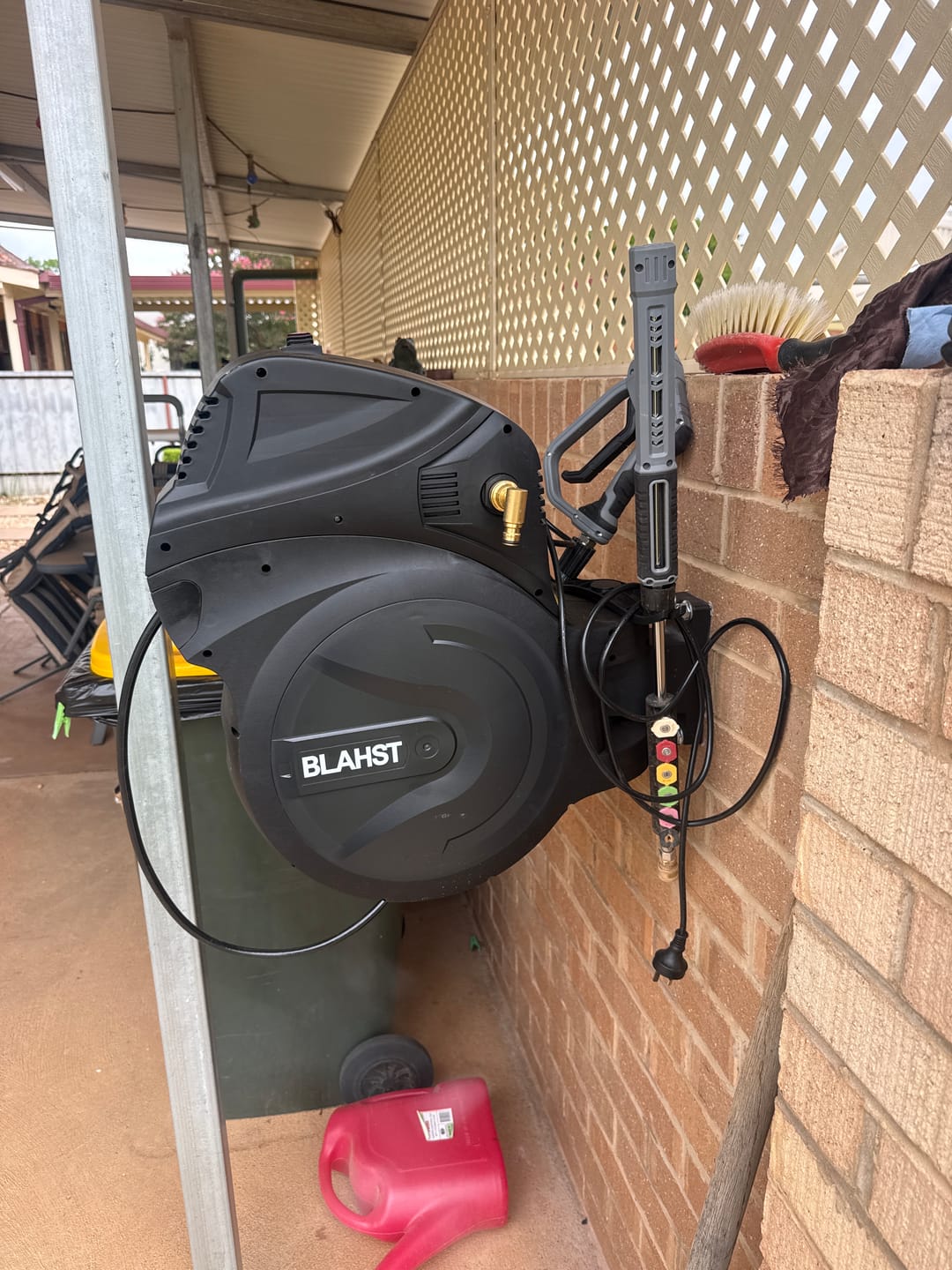 Customer photo review of R30 Wall-Mounted Pressure Washer