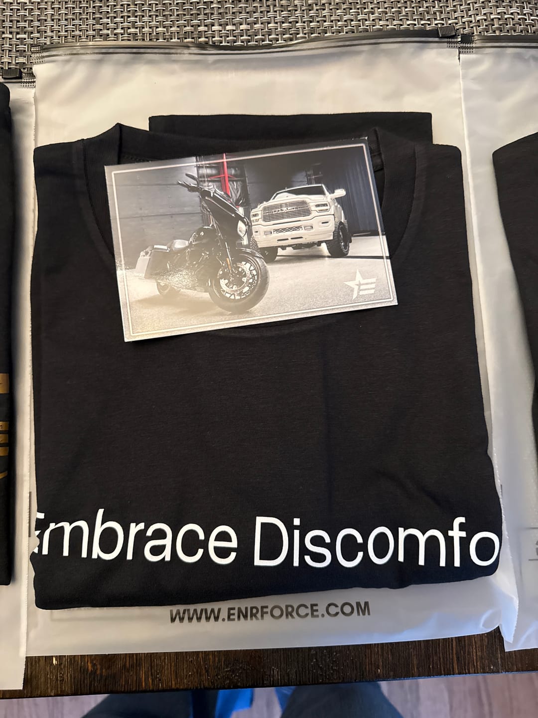 Customer photo review of Embrace Tee