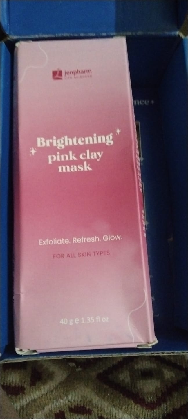 Customer photo review of Brightening Pink Clay Mask