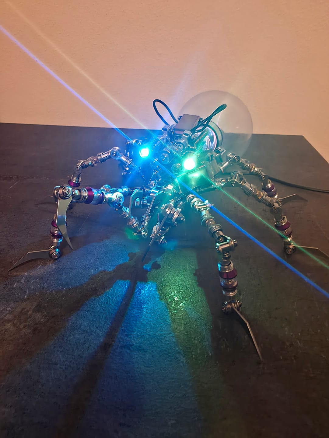 Customer photo review of Cyberpunk Plasma Ball Spider