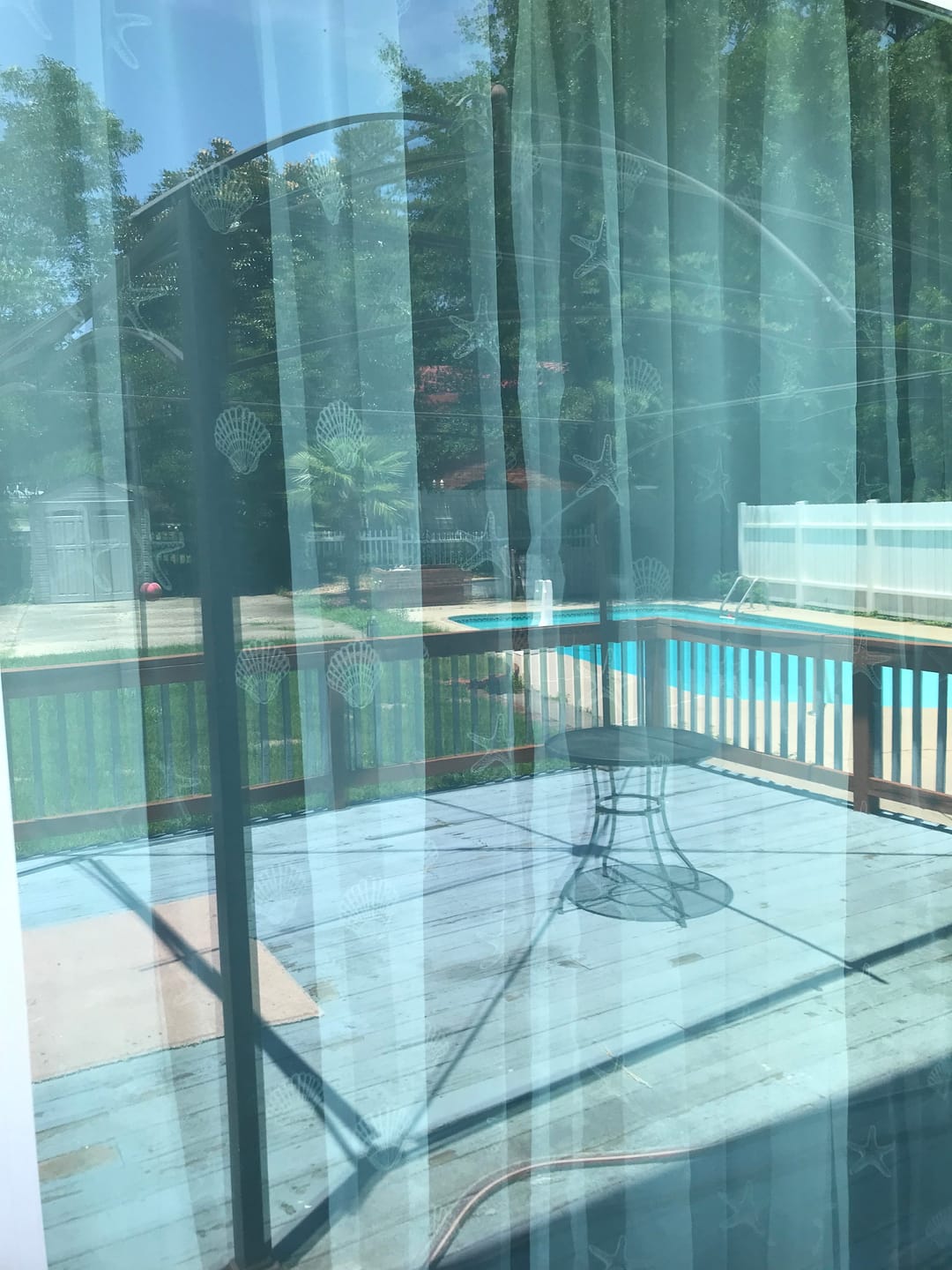 Customer photo review of Starfish & Seashell Coastal Sheer Curtains