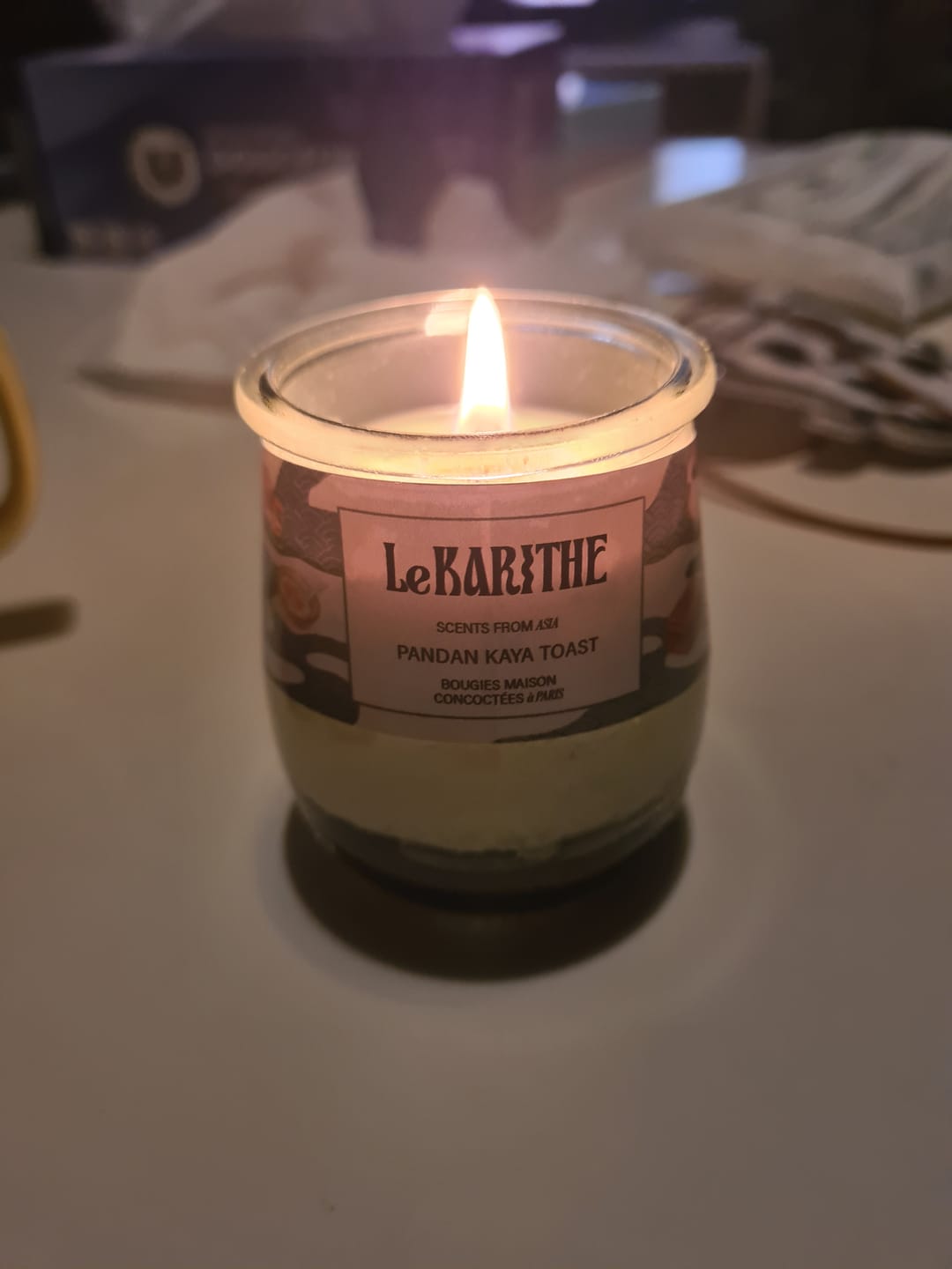 Customer photo review of Bougie Parfumée - Pandan Kaya Toast 🥪