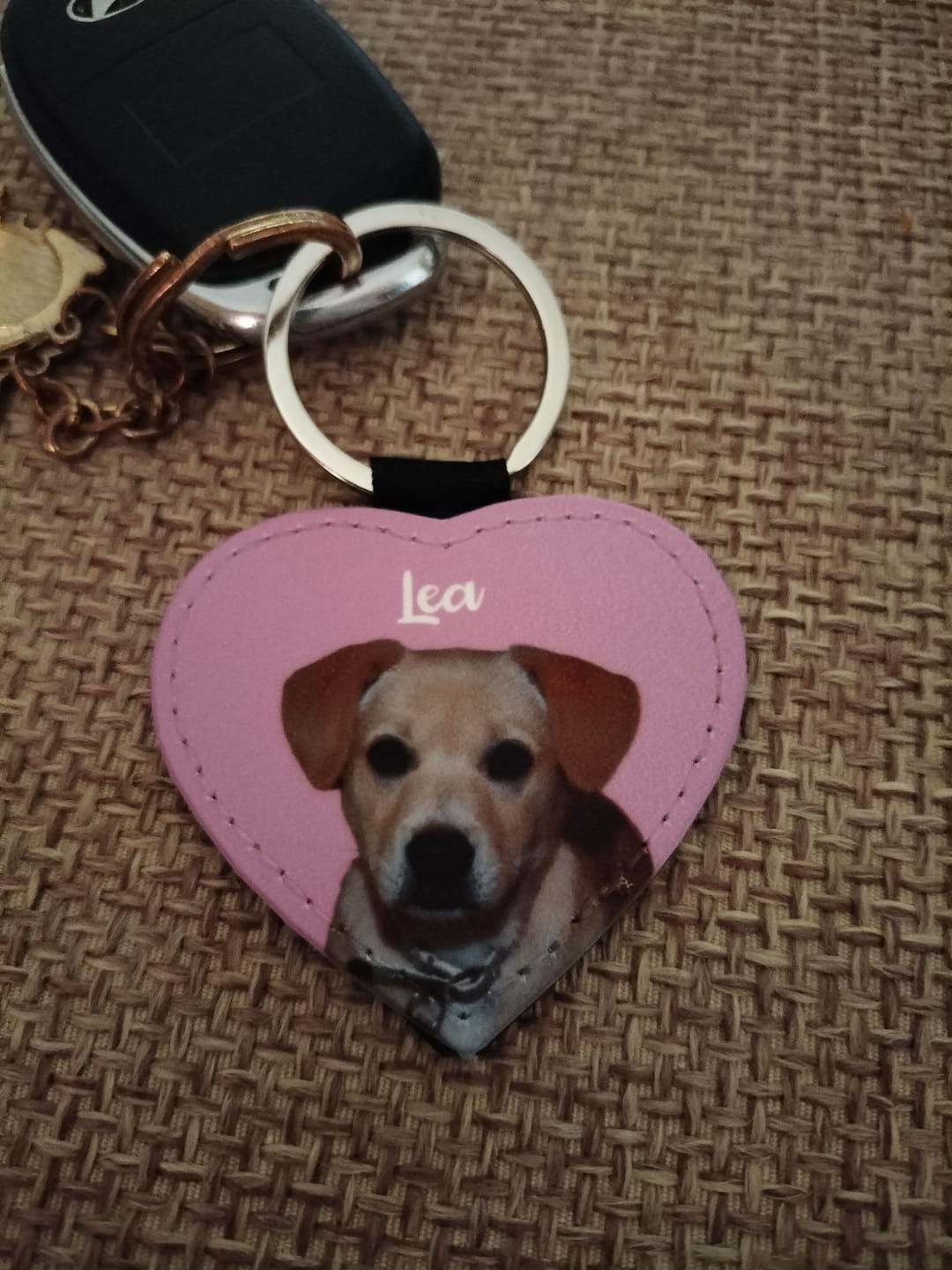 Customer photo review of Ritratto animale domestico - Portachiavi personalizzato