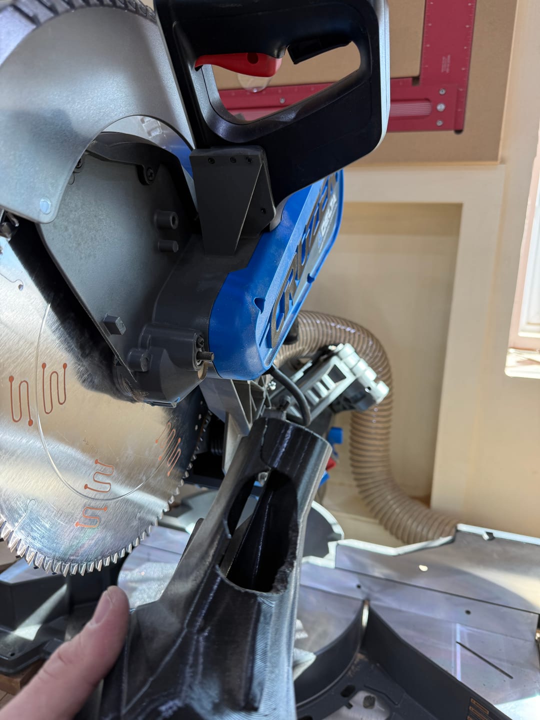 Customer photo review of Delta Cruzer Miter Saw Dust Collection