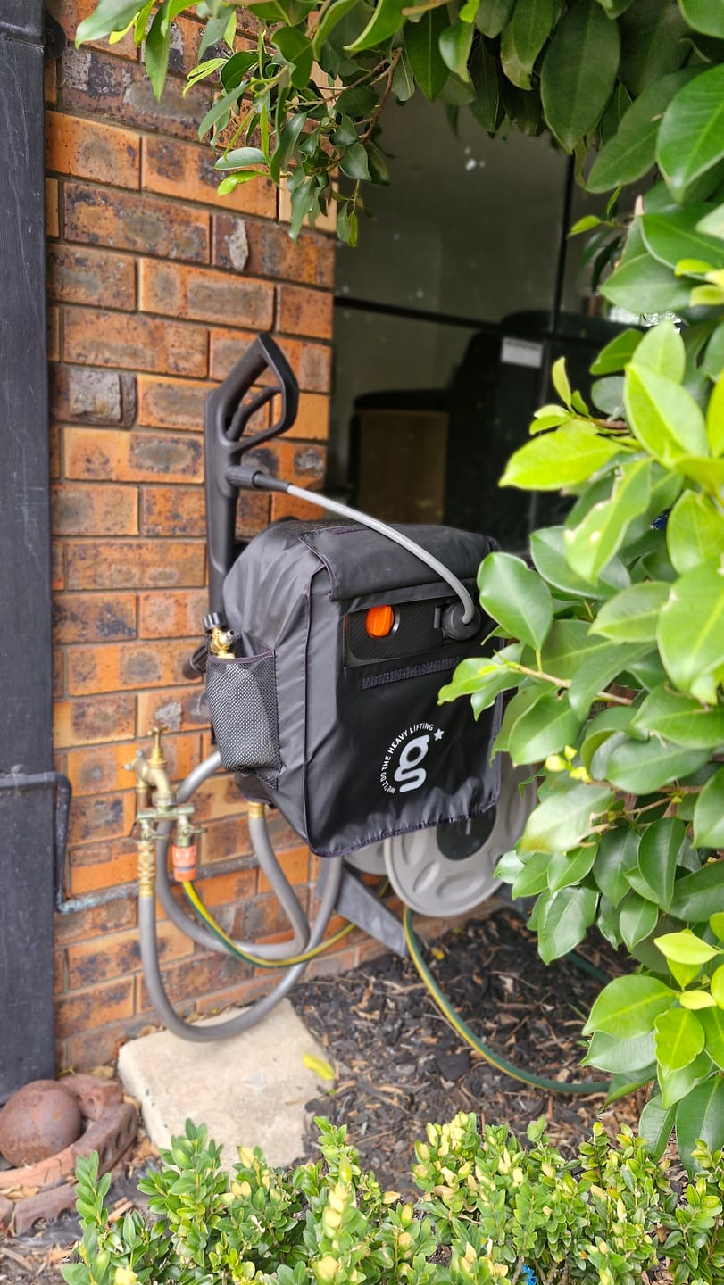 Customer photo review of Grandfalls Retractable Pressure Washer G20